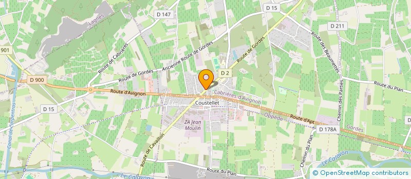 localisation de l'entreprise BULMA  CABRIERES D'AVIGNON