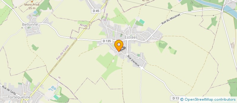 localisation de l'entreprise BULOT  ESTREES