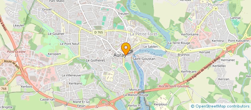 localisation de l'entreprise BULOT HOLDING à AURAY
