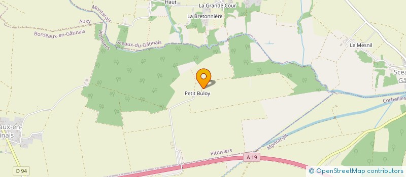localisation de l'entreprise BULOY LES OUCHES à BORDEAUX-EN-GATINAIS