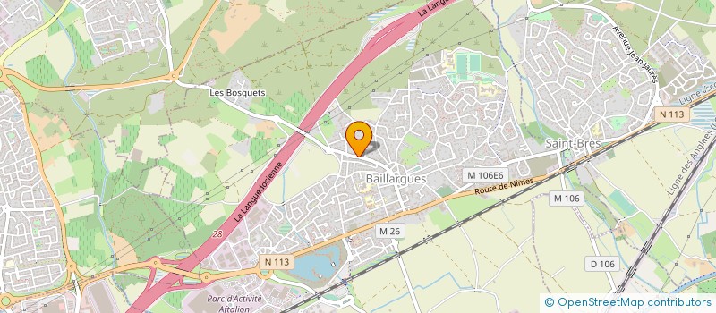 localisation de l'entreprise BULSHOP  BAILLARGUES