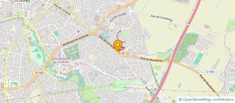 localisation de l'entreprise BULTEAU à CHOLET