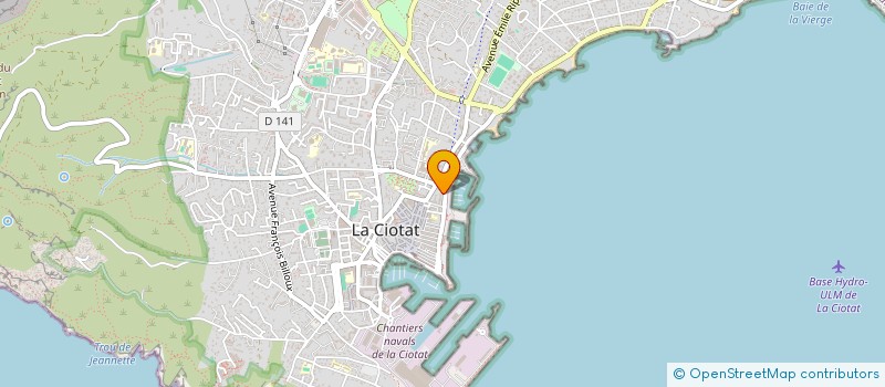 localisation de l'entreprise BULUBI à LA CIOTAT