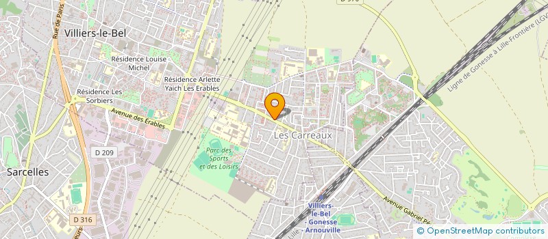 localisation de l'entreprise BULUT INVEST  VILLIERS-LE-BEL