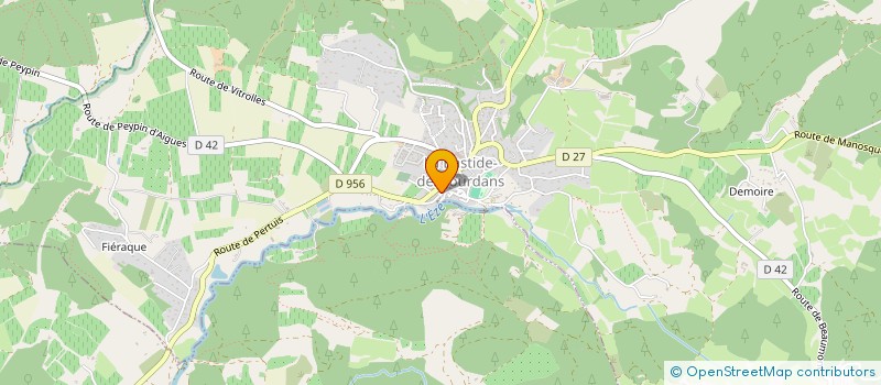 localisation de l'entreprise BUM BUM DE BEBE  LA BASTIDE-DES-JOURDANS