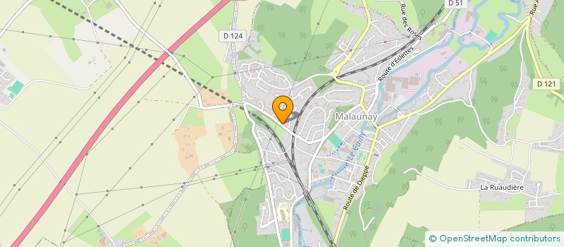 localisation de l'entreprise BUM'PAILLETTES  MALAUNAY