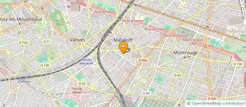 localisation de l'entreprise BUMA INVESTISSEMENTS  MALAKOFF