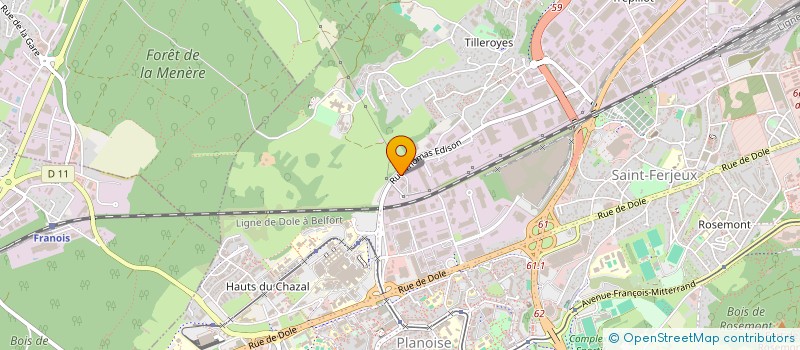 localisation de l'entreprise BUMBLEBEES HALTEROPHILIE  BESANCON