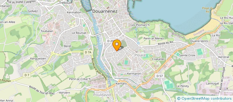 localisation de l'entreprise BUN BROTHER'S à DOUARNENEZ