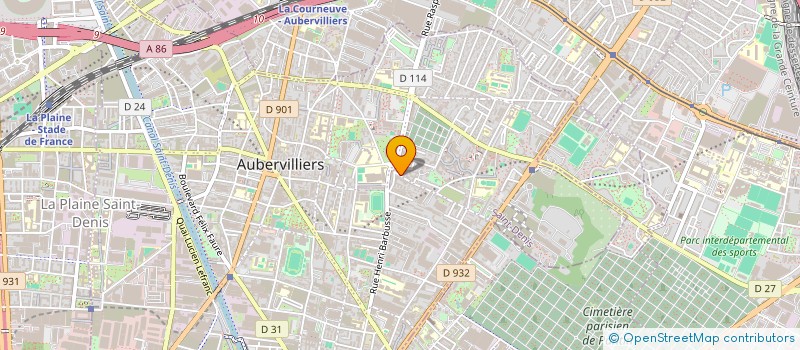 localisation de l'entreprise BUN SERVICES à AUBERVILLIERS
