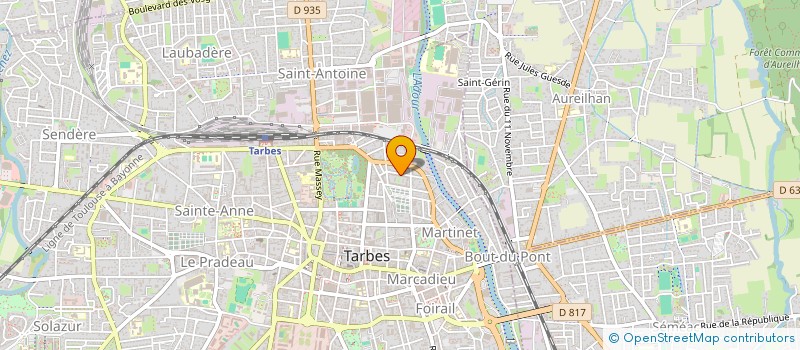 localisation de l'entreprise BUNES IMMO  TARBES