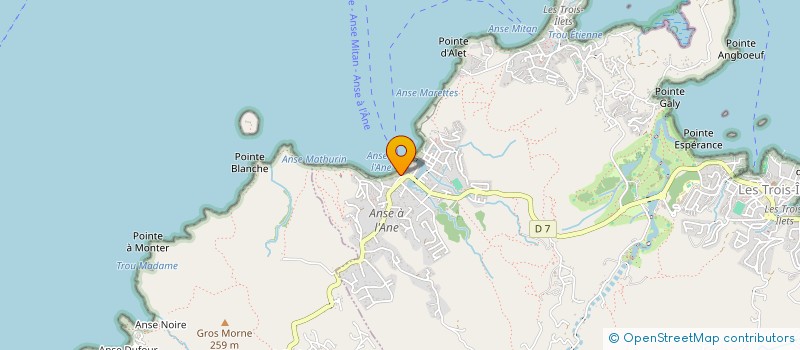 localisation de l'entreprise BUNGALOWS DE L'ANSE à LES TROIS-ILETS