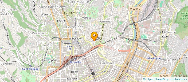 localisation de l'entreprise BUNIMEX à NICE