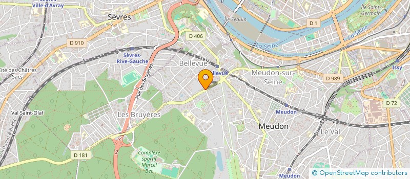 localisation de l'entreprise BUNSONG à MEUDON