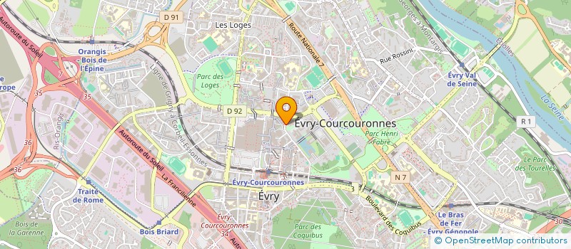 localisation de l'entreprise BUON'INVEST à EVRY-COURCOURONNES