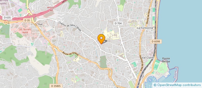 localisation de l'entreprise BUONA FORTUNA à ANTIBES