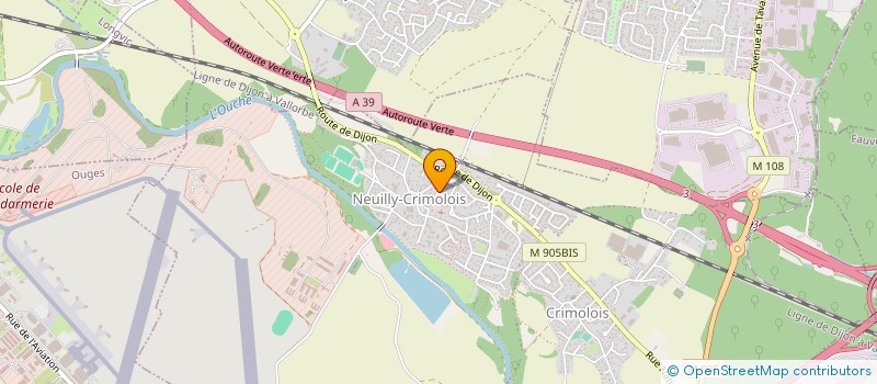 localisation de l'entreprise BUONCRISTIANI  NEUILLY-CRIMOLOIS