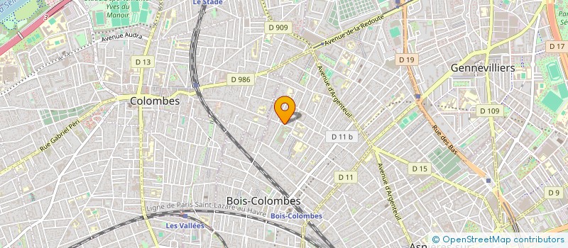 localisation de l'entreprise BUONO SALVATORE ET FILS à BOIS-COLOMBES