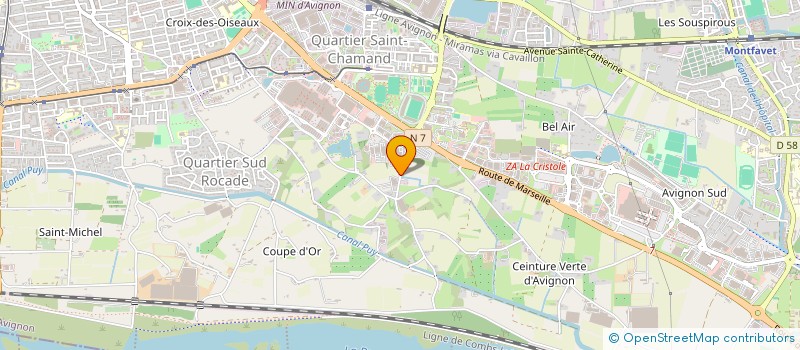 localisation de l'entreprise BUR ACHAT DIPLOME GDE ECOLE à AVIGNON