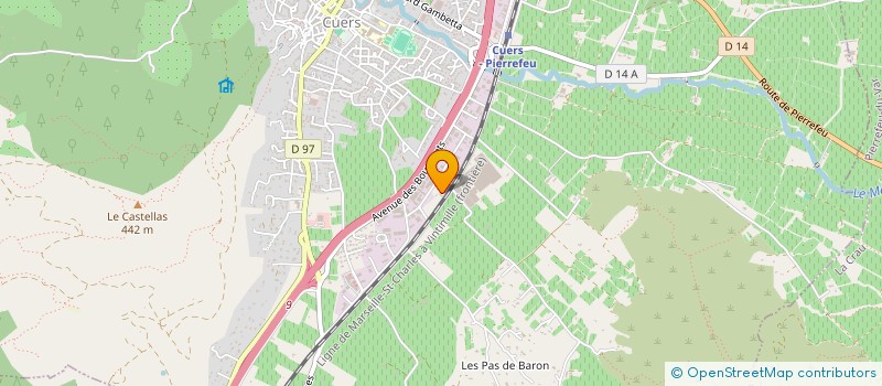 localisation de l'entreprise BUR'AZUR à CUERS