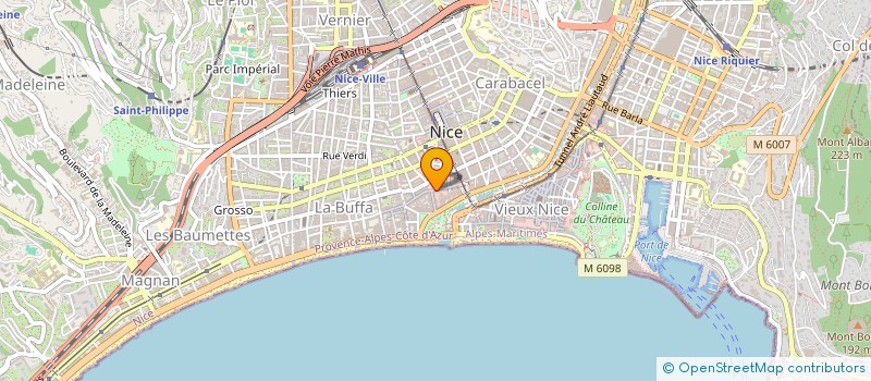 localisation de l'entreprise BUR ETUDE RENOVAT IMMOBILIERE LOCATIVE à NICE