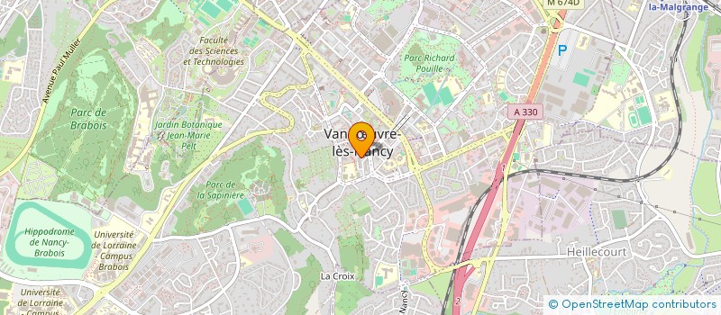 localisation de l'entreprise BUR ETUDES SCIEN TECH INGE CONSTRU à VANDŒUVRE-LES-NANCY