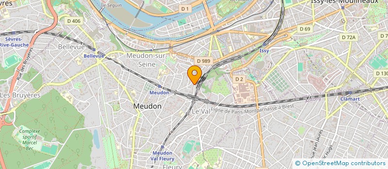 localisation de l'entreprise BUR'HOME  MEUDON