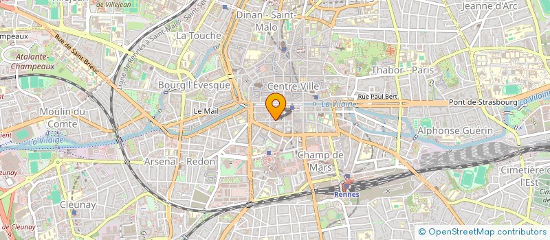 localisation de l'entreprise BUR RECH ETUD AMEL HABITAT  RENNES