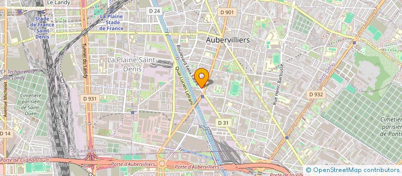 localisation de l'entreprise BURALPRO  AUBERVILLIERS