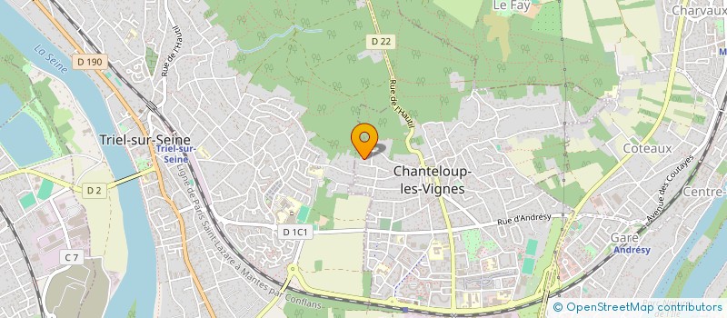 localisation de l'entreprise BURAUD à CHANTELOUP-LES-VIGNES