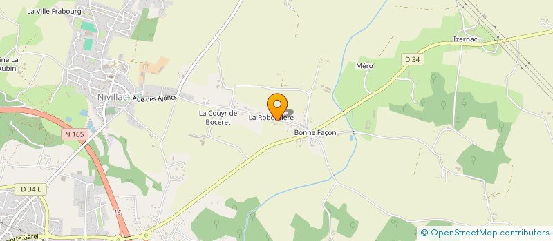 localisation de l'entreprise BURBAN LA CORNE DU CERF  NIVILLAC