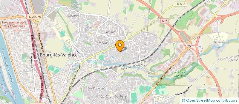 localisation de l'entreprise BURBANK MEDIA à BOURG-LES-VALENCE