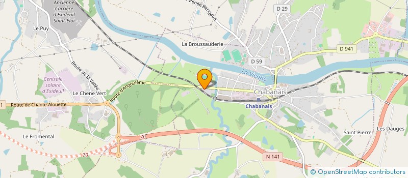 localisation de l'entreprise BURBAUD CONTROLE à CHABANAIS