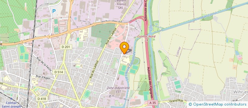 localisation de l'entreprise BURCOL  COLMAR