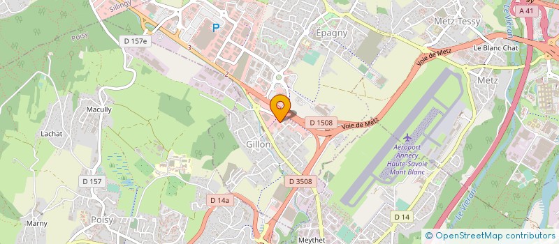localisation de l'entreprise BURDET CONTRACTANT à EPAGNY METZ-TESSY