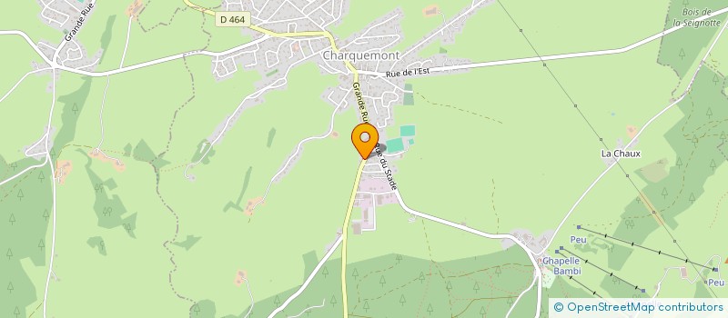 localisation de l'entreprise BURDET FILS  CHARQUEMONT