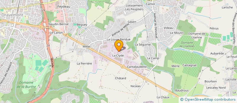 localisation de l'entreprise BURDIGALA à TRESSES