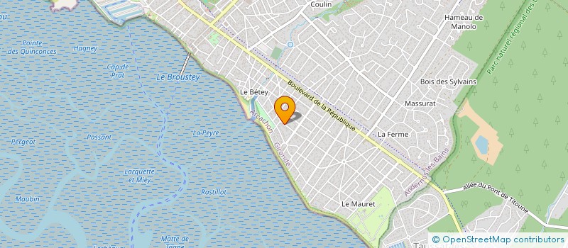 localisation de l'entreprise BURDIGALA FINANCEMENT à ANDERNOS-LES-BAINS