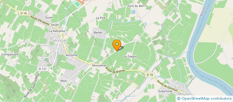 localisation de l'entreprise BURDIGALA PRODUCTION  GENISSAC