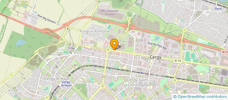 localisation de l'entreprise BURDZY MASSA  CERGY