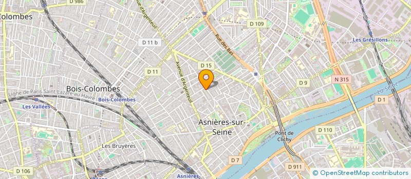 localisation de l'entreprise BURE ETUD REAL IMMOB à ASNIERES-SUR-SEINE