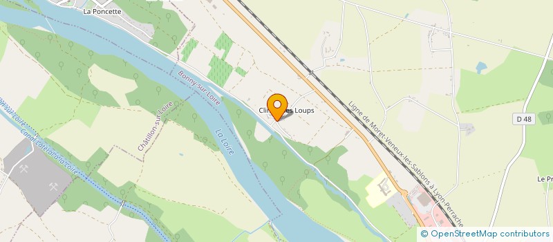 localisation de l'entreprise BUREAU 122 - ECOLOGIE SOCIALE, CULTURES ET SOLIDARITES à BONNY-SUR-LOIRE