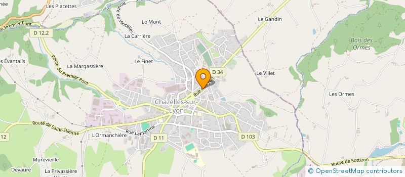 localisation de l'entreprise BUREAU 2000 à CHAZELLES SUR LYON