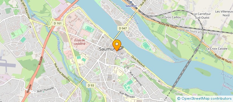 localisation de l'entreprise BUREAU ACHAT VENTE OR ARGENT à SAUMUR
