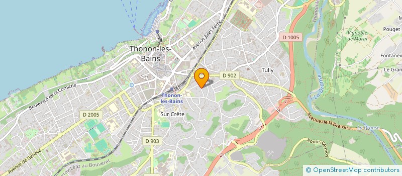 localisation de l'entreprise BUREAU AD HOC à THONON-LES-BAINS