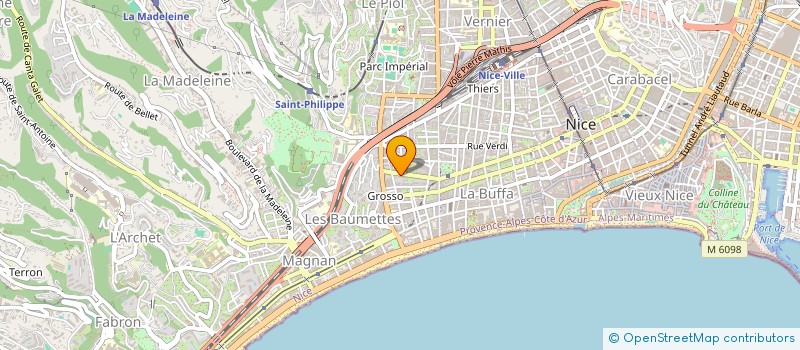 localisation de l'entreprise BUREAU AIDE A CREATION CINEMATOGRA AUDIO à NICE