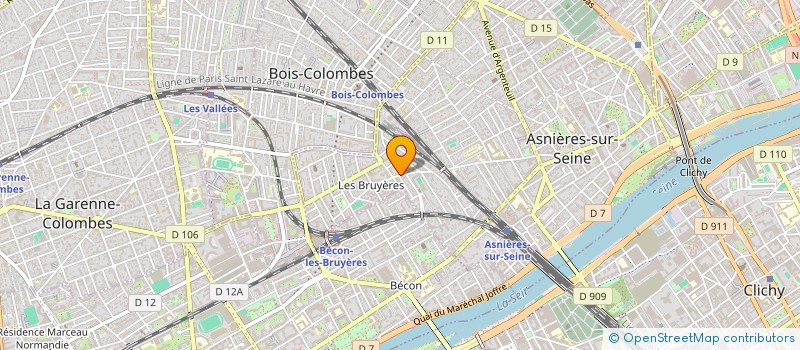 localisation de l'entreprise BUREAU ARCHI URBAN RECHERCH INGENIER GLE  ASNIERES-SUR-SEINE