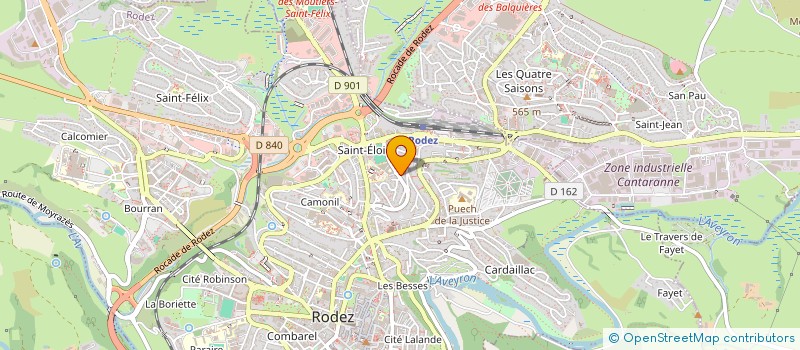 localisation de l'entreprise BUREAU ASSOCIATIF DES LEA RUTHENOIS DE L'INSTITUT NATIONAL UNIVERSITAIRE CHAMPOLLION  RODEZ