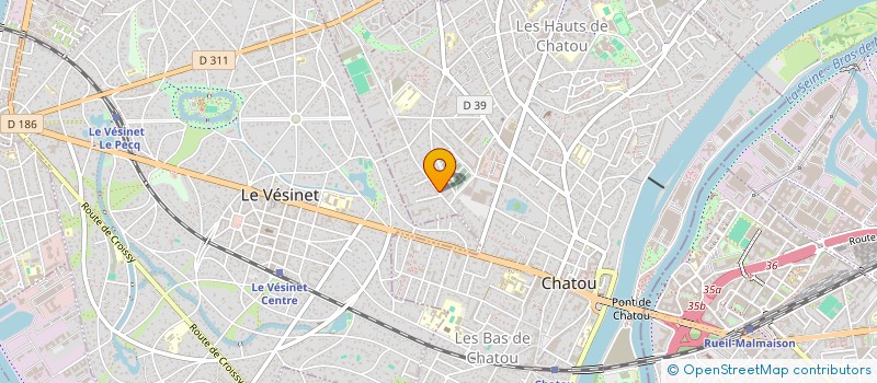 localisation de l'entreprise BUREAU CLUB à CHATOU