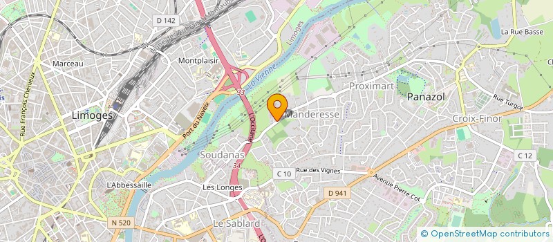 localisation de l'entreprise BUREAU COMMUN AGRICOLE FORESTIERS ET ETANGS à PANAZOL
